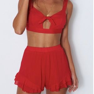 “White Fox” Red “Bahamas” Set